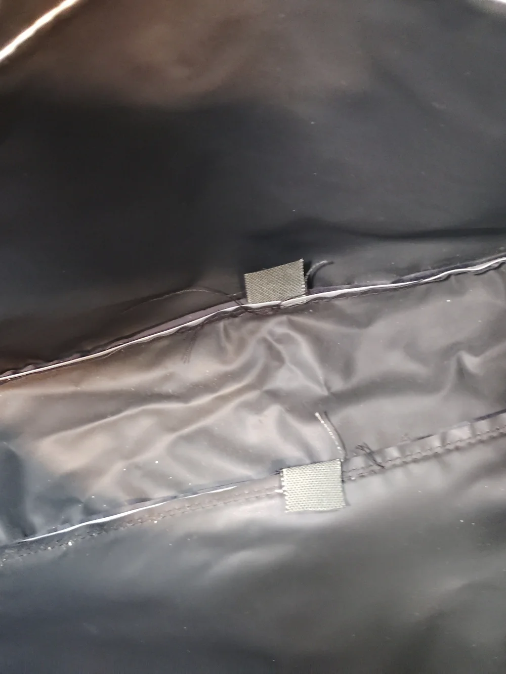 Black Laptop Bag with Light Gray Handles